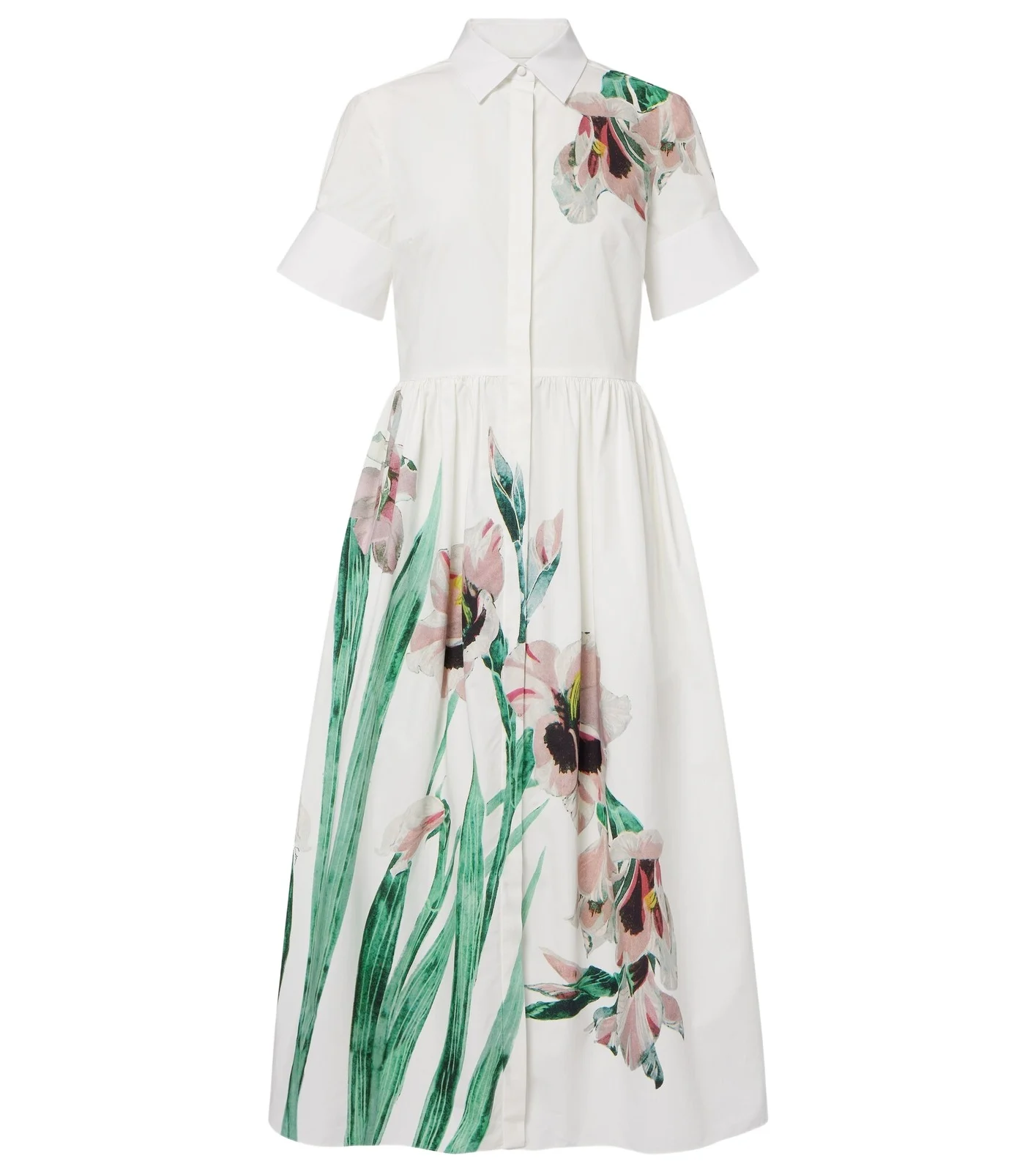 Floral cotton shirt dress Floral cotton shirt dress