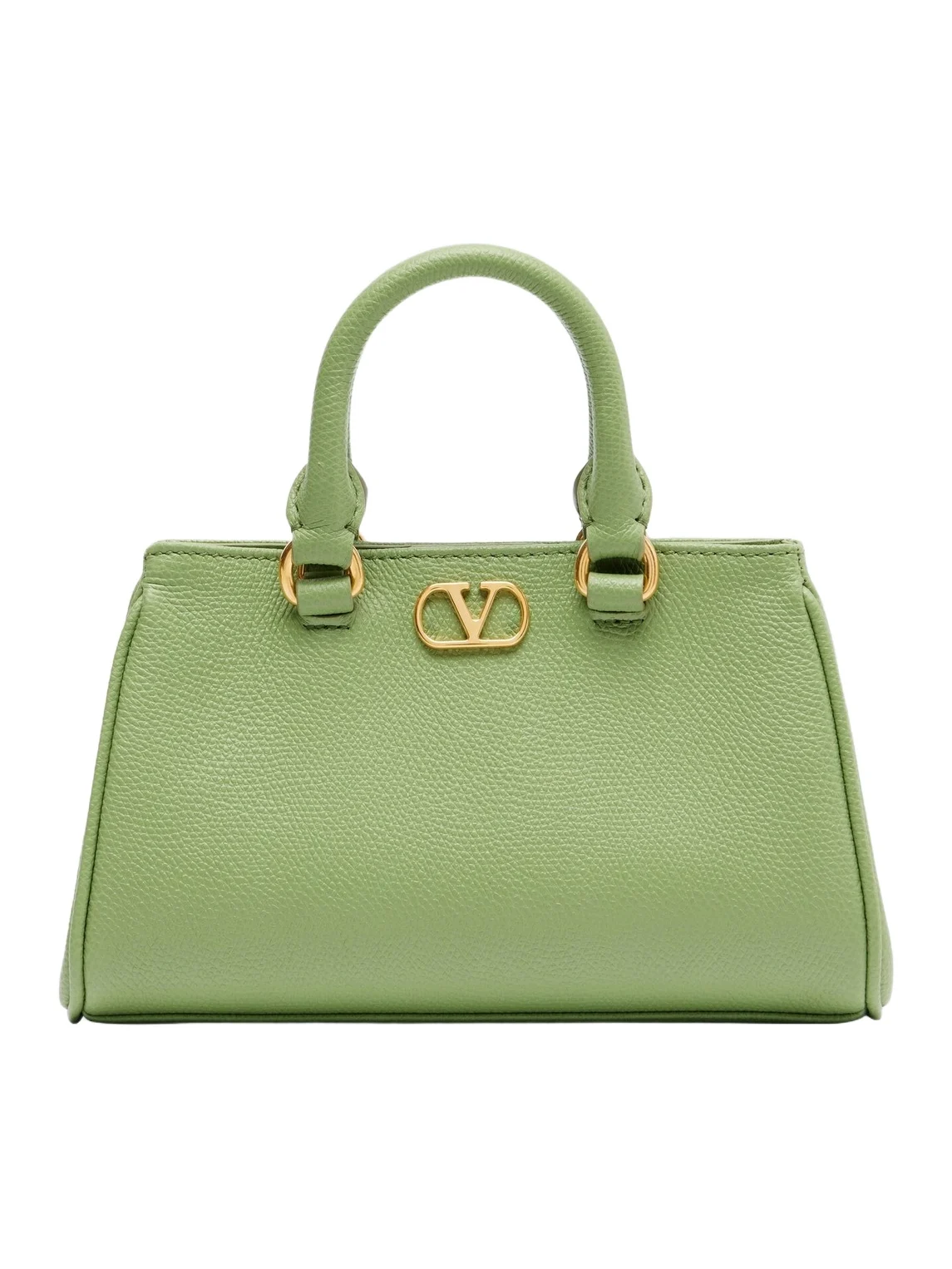 VLogo Mini leather top-handle bag