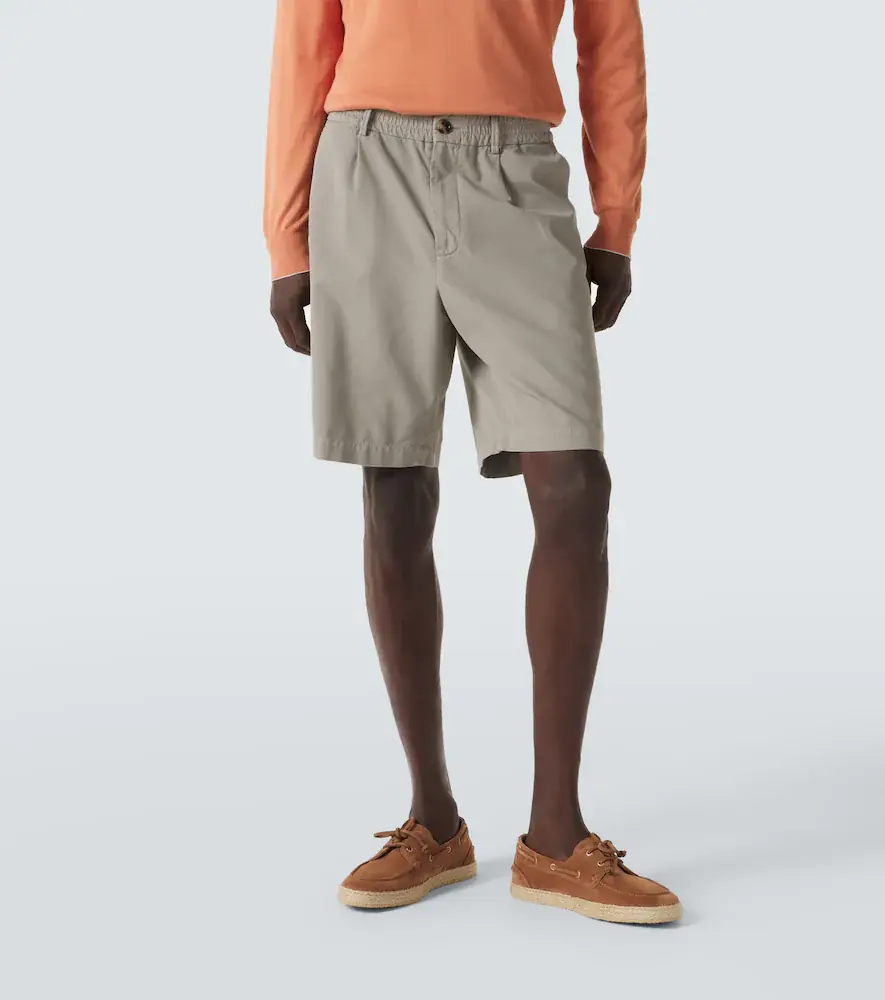 Brunello Cucinelli Cotton gabardine Bermuda shorts | Thumbnail 3 Brunello Cucinelli Cotton gabardine Bermuda shorts | Thumbnail 3