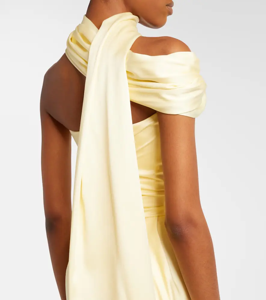 Vivienne Westwood Nova Vixen scarf-detail satin bustier gown | Thumbnail 2
