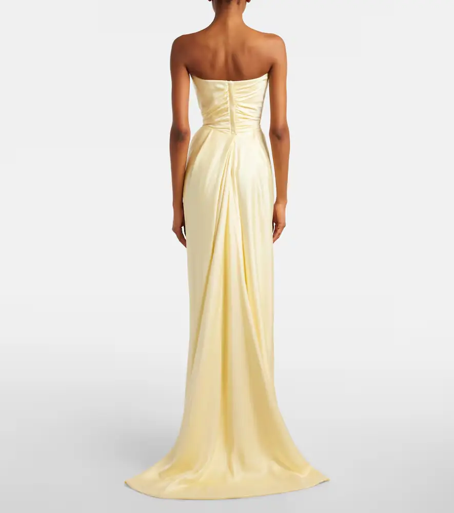 Vivienne Westwood Nova Vixen scarf-detail satin bustier gown | Thumbnail 3