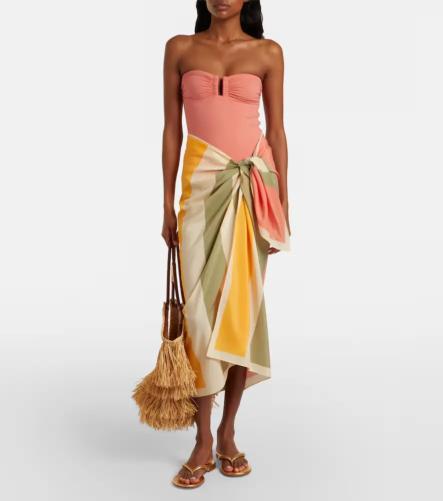 Eres Croquant striped cotton and silk beach cover-up | Thumbnail 2 Eres Croquant striped cotton and silk beach cover-up | Thumbnail 2