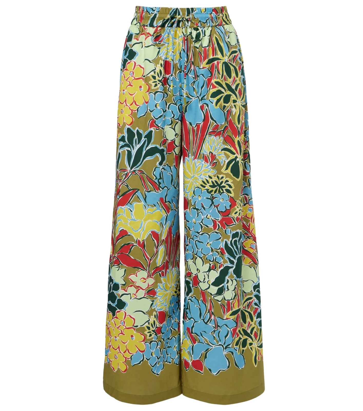 Alémais Solstice cotton-blend wide-leg pants Alémais Solstice cotton-blend wide-leg pants