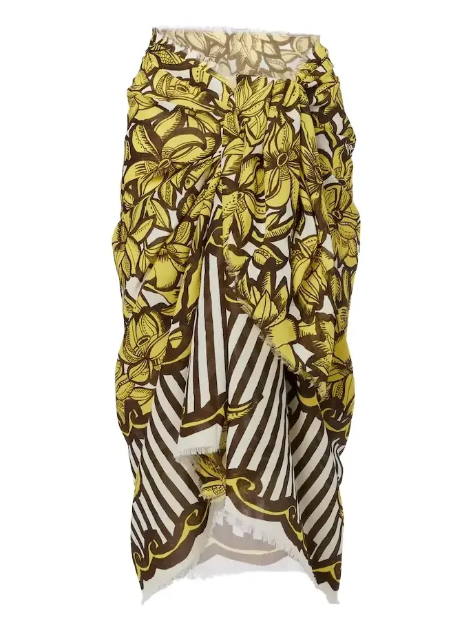 Alémais Mona floral cotton beach cover-up Alémais Mona floral cotton beach cover-up