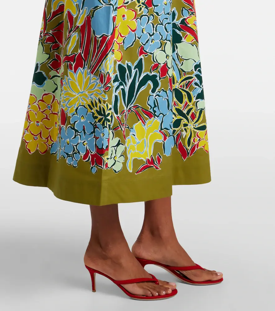 ALÉMAIS Alémais Solstice floral cotton midi dress | Thumbnail 3 ALÉMAIS Alémais Solstice floral cotton midi dress | Thumbnail 3