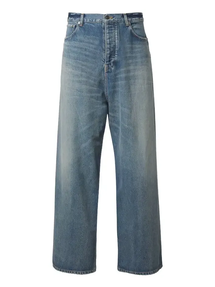 Distressed wide-leg jeans Distressed wide-leg jeans