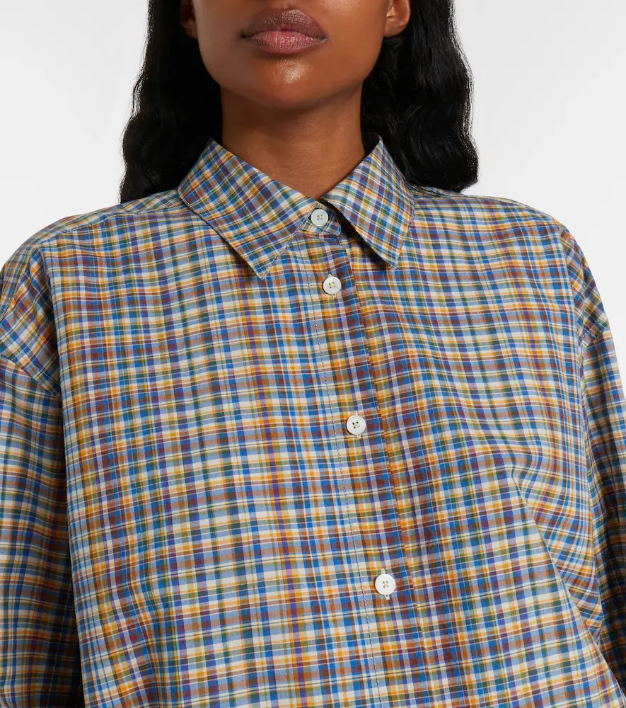TOTEME Plaid cotton poplin shirt | Thumbnail 4 TOTEME Plaid cotton poplin shirt | Thumbnail 4