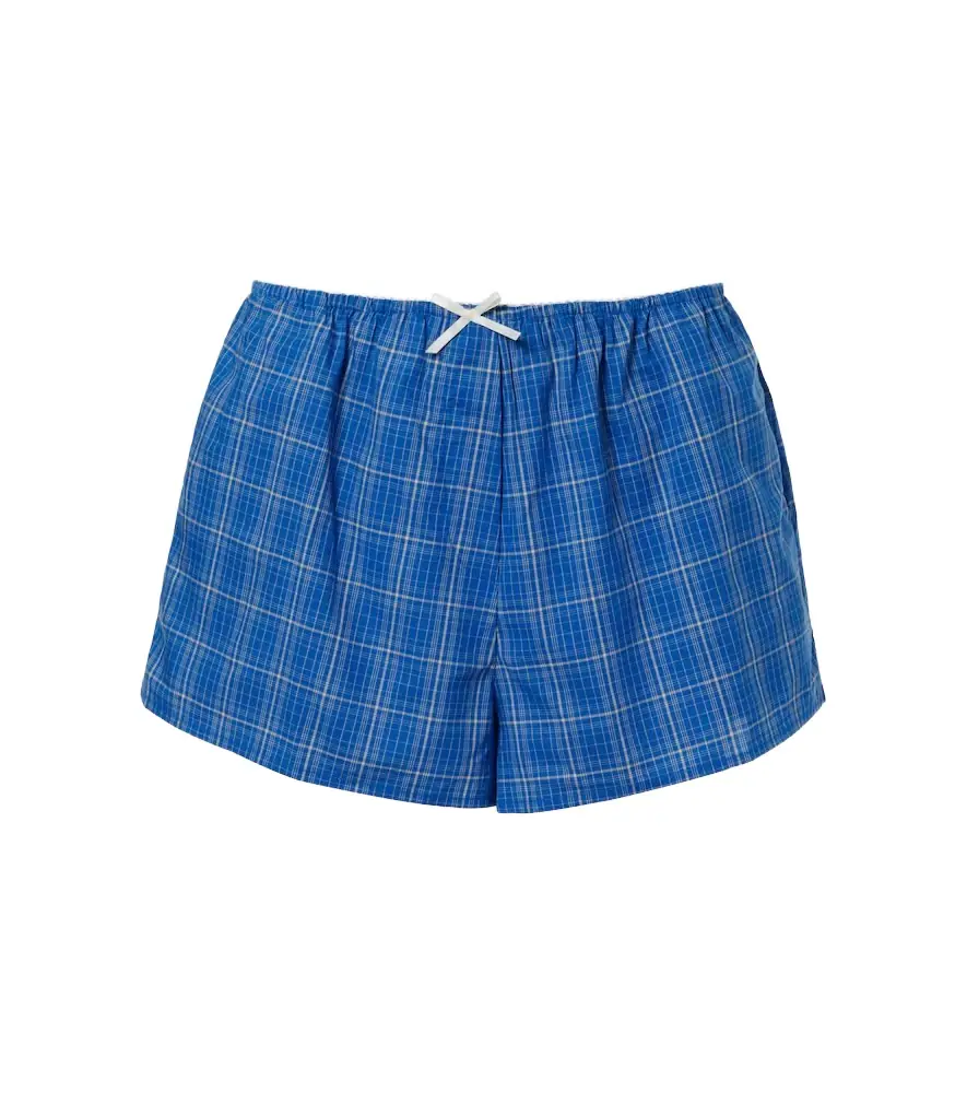 Faithfull Leya plaid cotton shorts | Image 1 Faithfull Leya plaid cotton shorts | Image 1