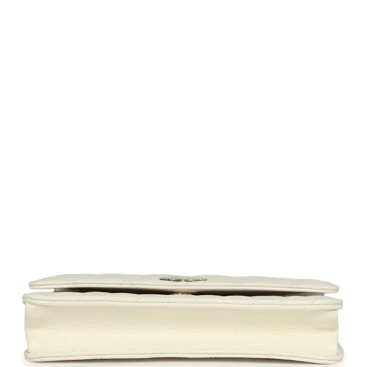 Chanel Chanel Wallet On Chain WOC White Shiny Caviar Light Gold Hardware | Thumbnail 6 Chanel Chanel Wallet On Chain WOC White Shiny Caviar Light Gold Hardware | Thumbnail 6