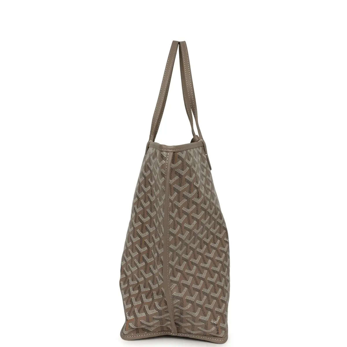 goyard Goyard Goyardine Greige Anjou PM Embroidered Bunny Tote Palladium Hardware | Thumbnail 3