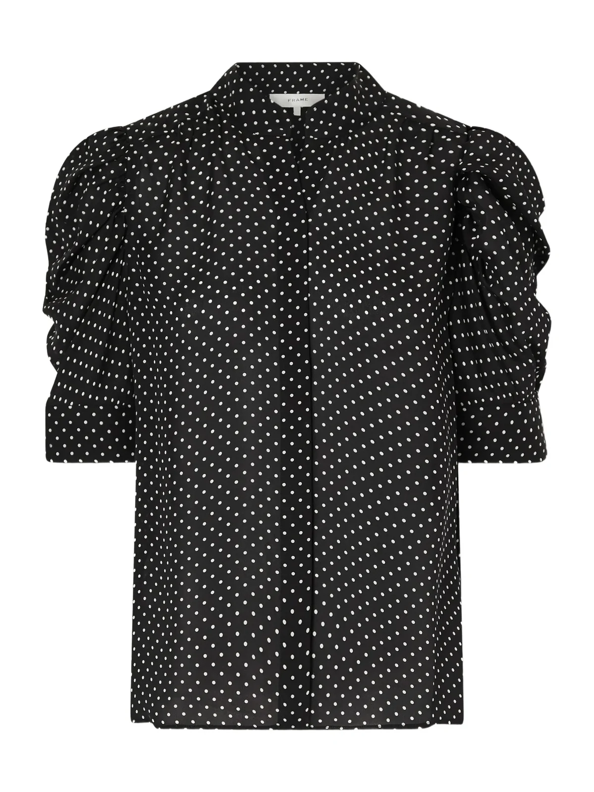 Frame The Gillian Polka-dot Silk-voile Blouse