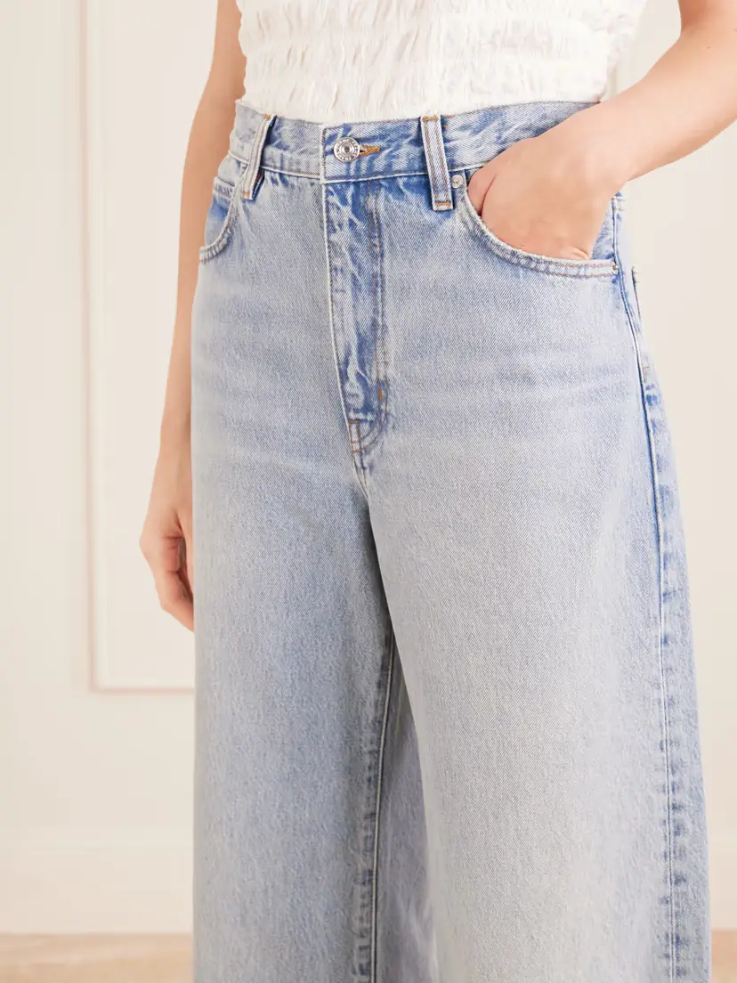 Frame The Bow Crop High-rise Barrel-leg Jeans | Thumbnail 5