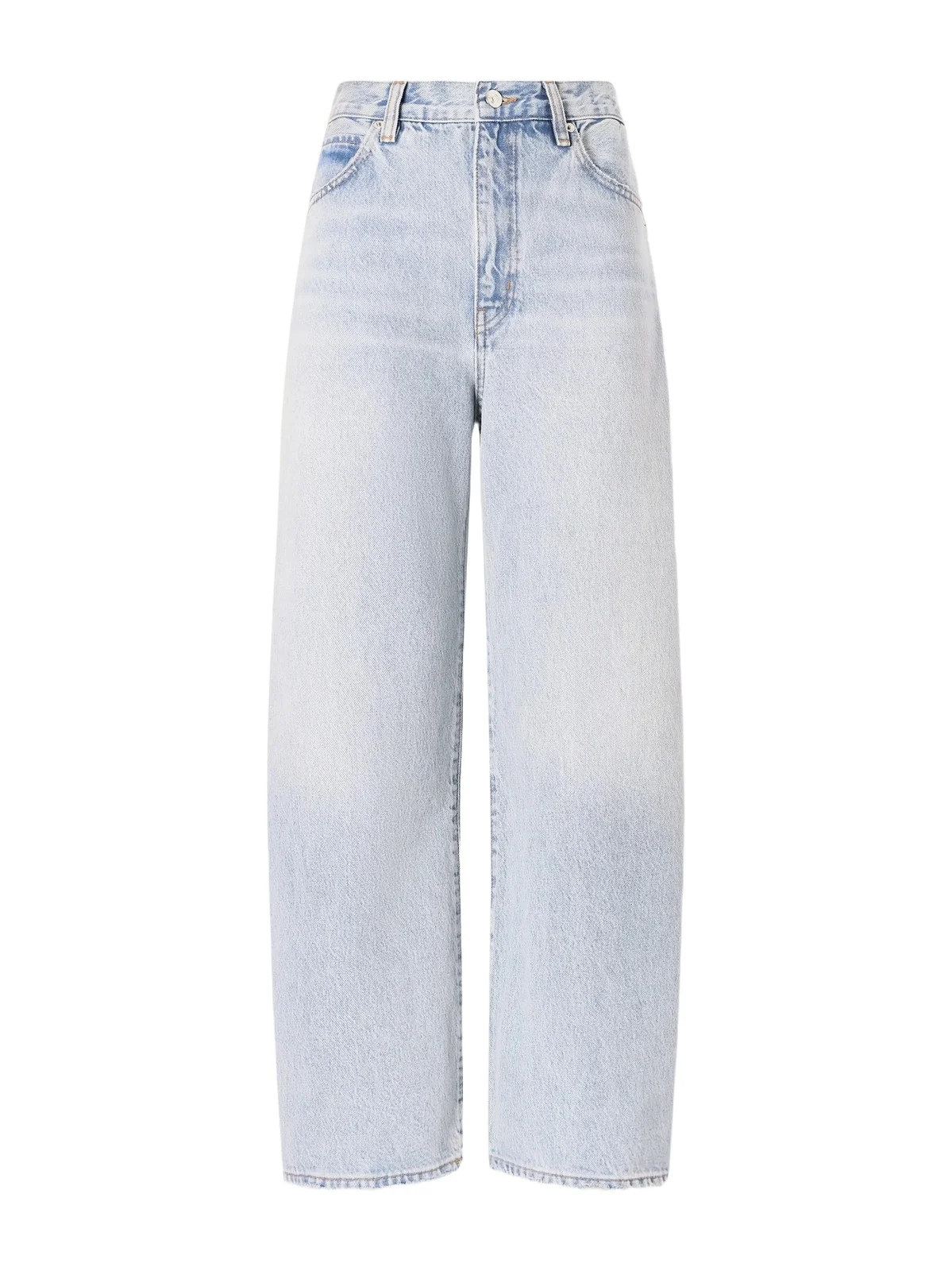 The Bow Crop High-rise Barrel-leg Jeans The Bow Crop High-rise Barrel-leg Jeans