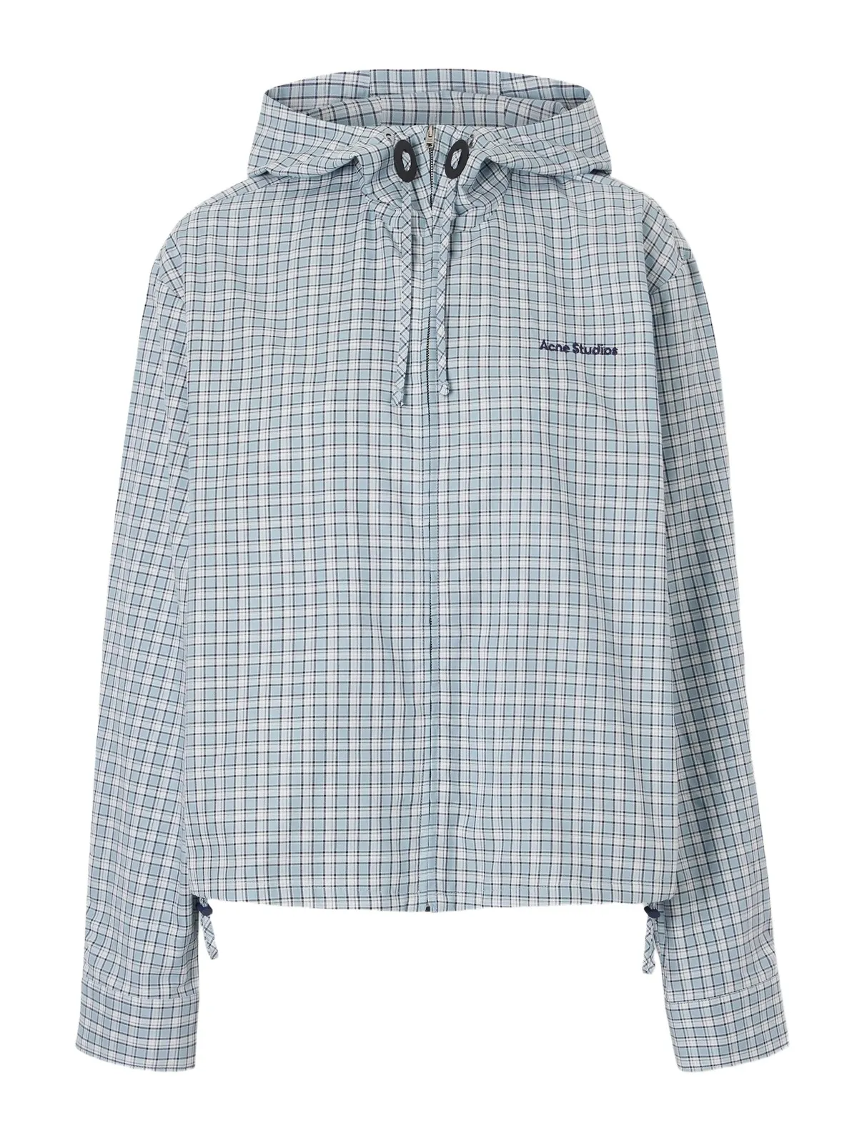 Ofass Summery Logo-embroidered Checked Cotton Jacket Ofass Summery Logo-embroidered Checked Cotton Jacket