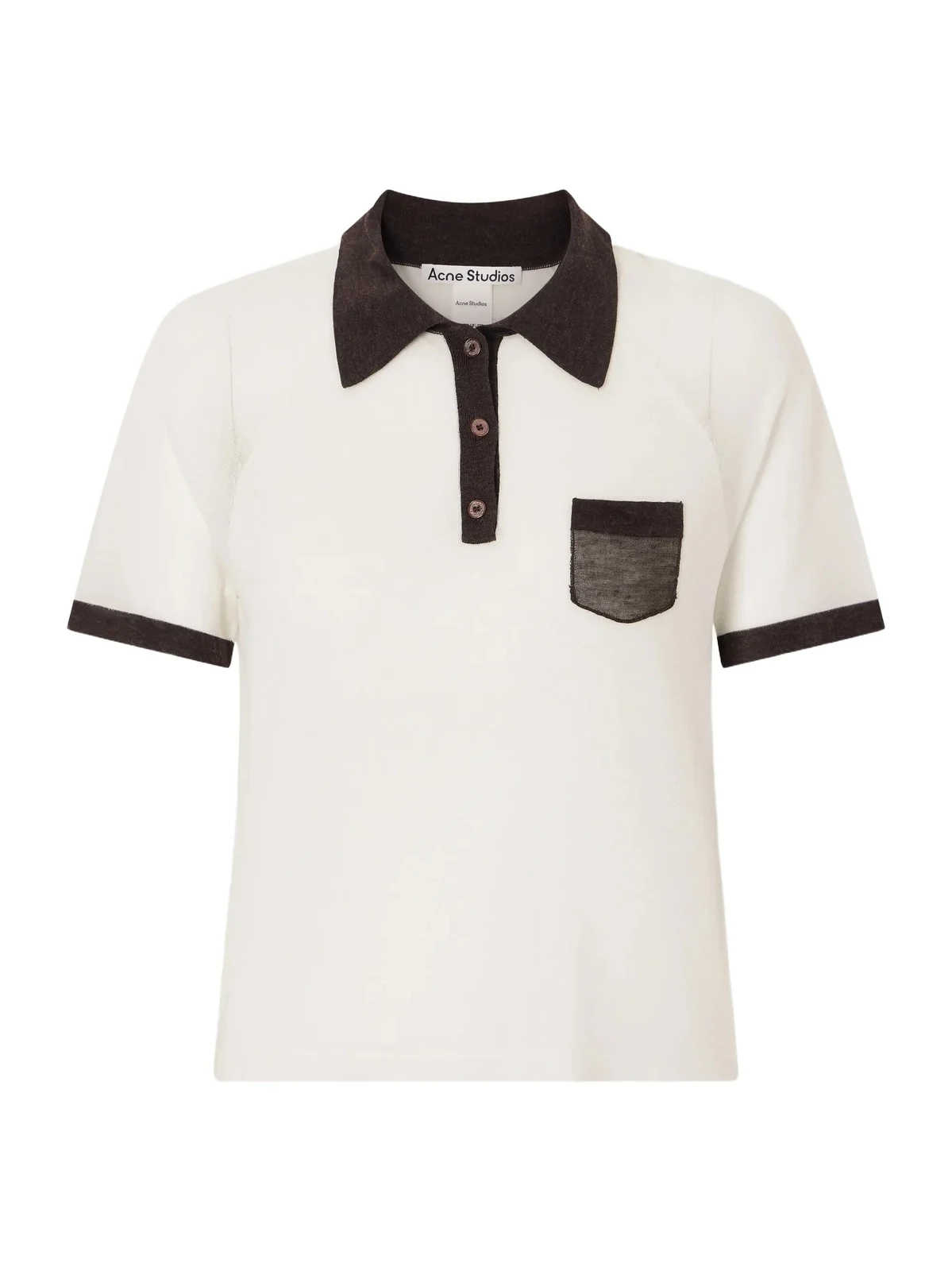 Acne Studios Color-block Lyocell And Wool-blend Jersey Polo Shirt