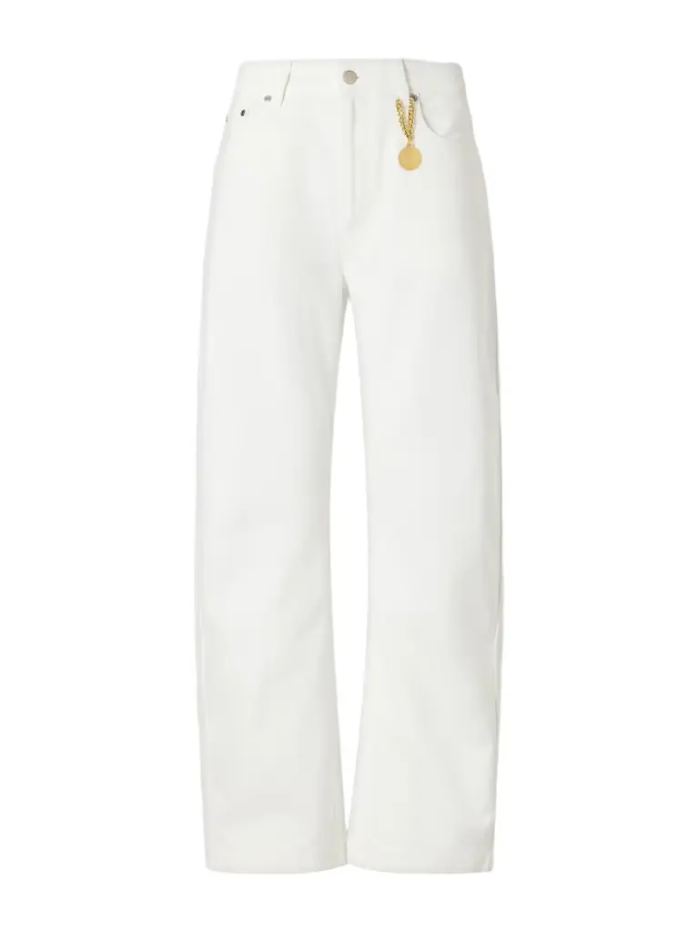 Stella McCartney Cropped High-rise Barrel-leg Jeans | Image 1 Stella McCartney Cropped High-rise Barrel-leg Jeans | Image 1