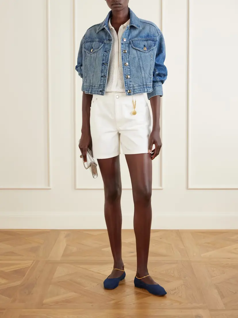 Stella McCartney Mid-rise Straight-leg Shorts | Thumbnail 2 Stella McCartney Mid-rise Straight-leg Shorts | Thumbnail 2