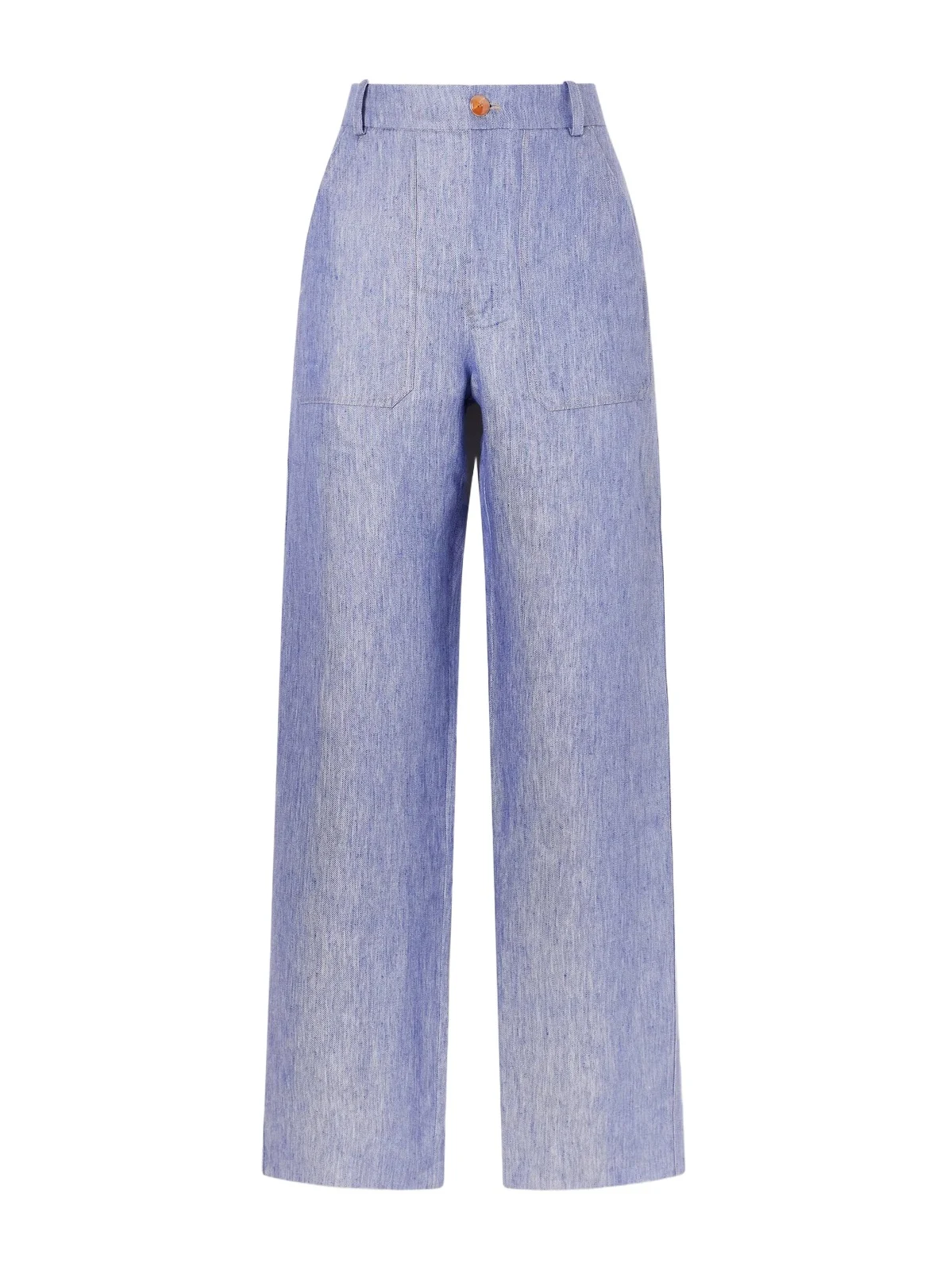 God’s True Cashmere Linen-denim Straight-leg Pants