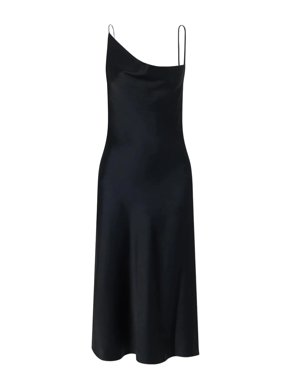 Asymmetric Satin Midi Dress Asymmetric Satin Midi Dress