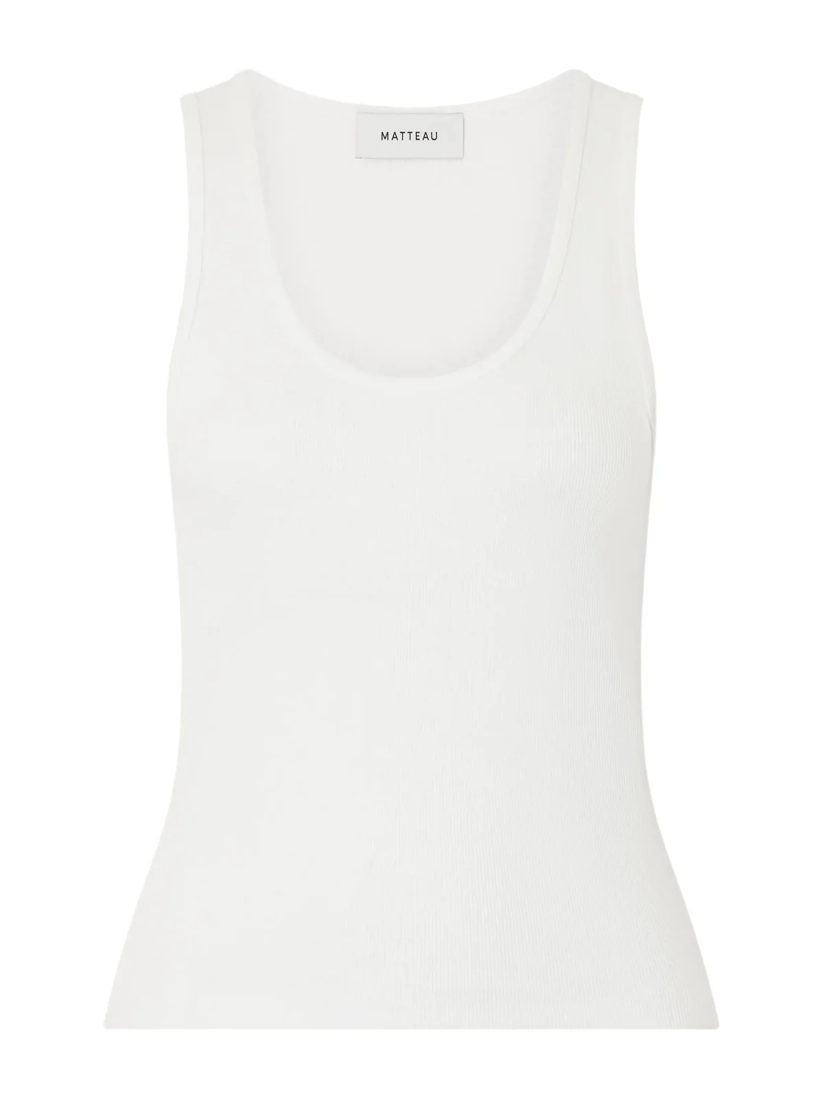 Ribbed Organic Cotton-blend Jersey Tank Ribbed Organic Cotton-blend Jersey Tank