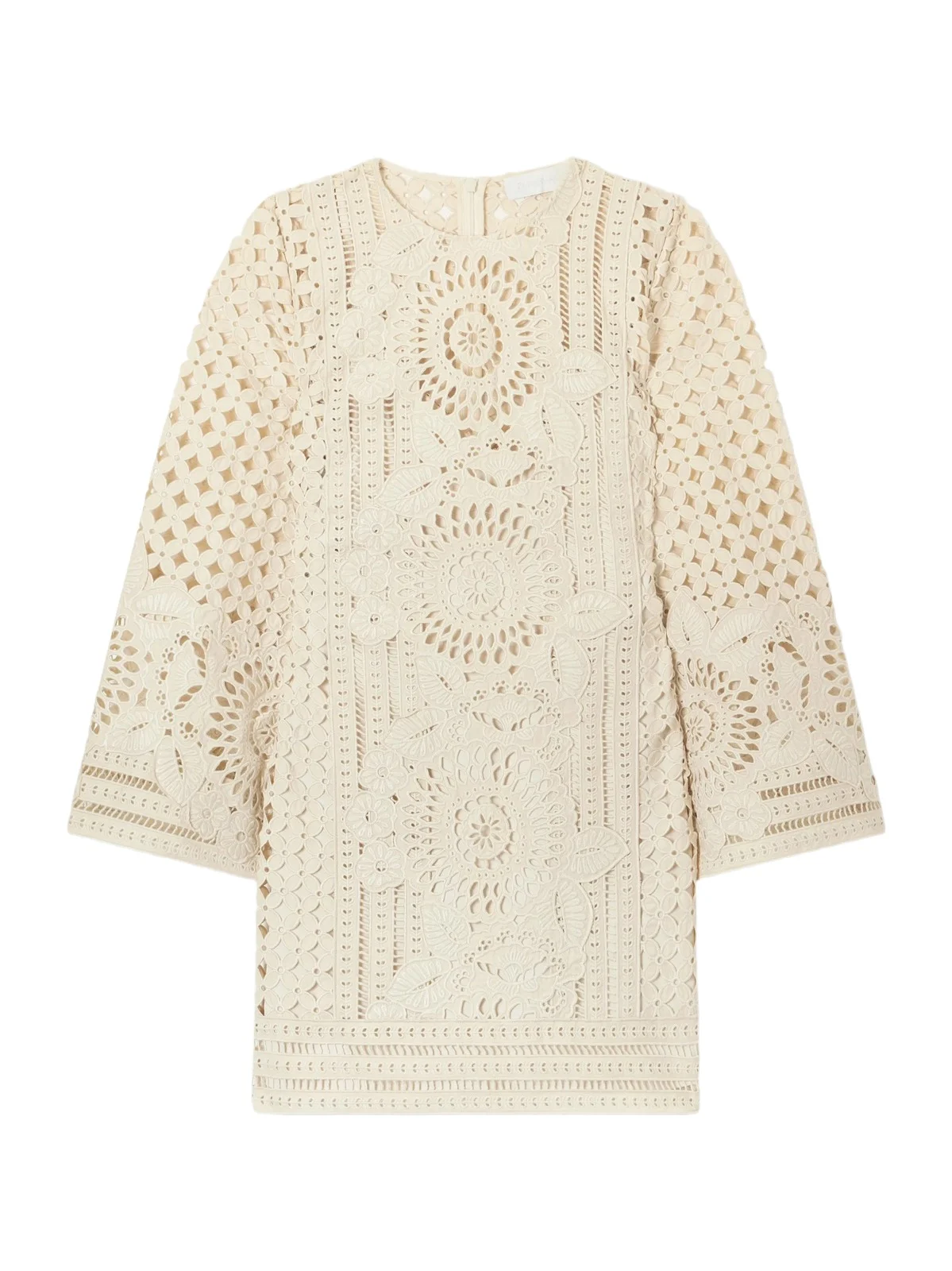 Indra Broderie Anglaise Cotton Mini Dress