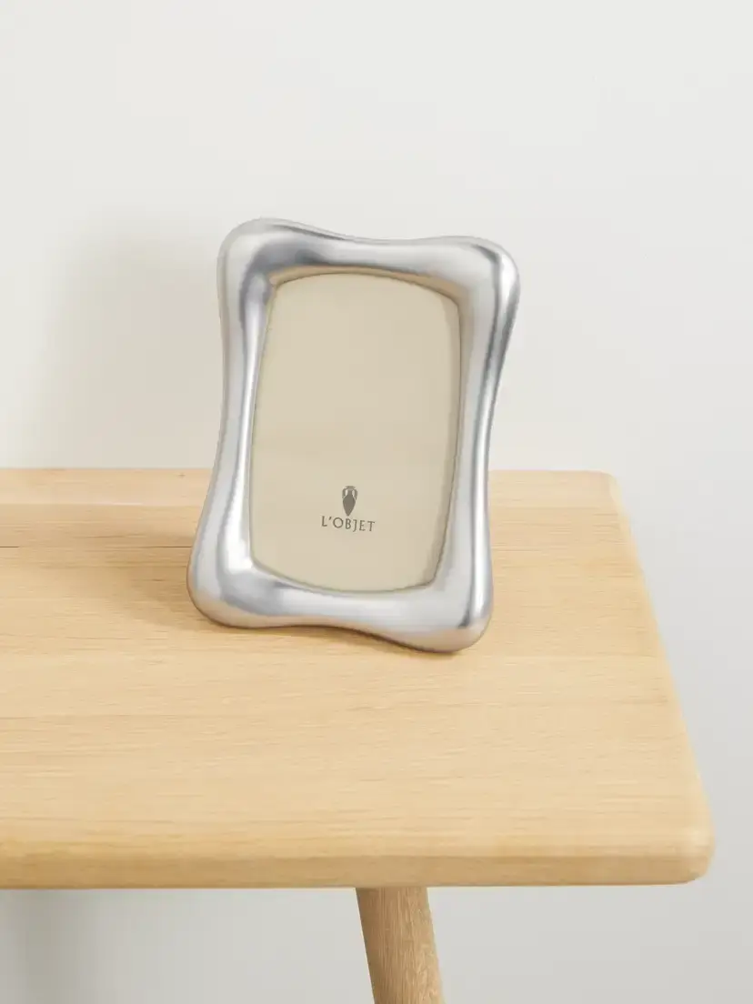 L'Objet Anton Platinum-plated 4x6" Picture Frame