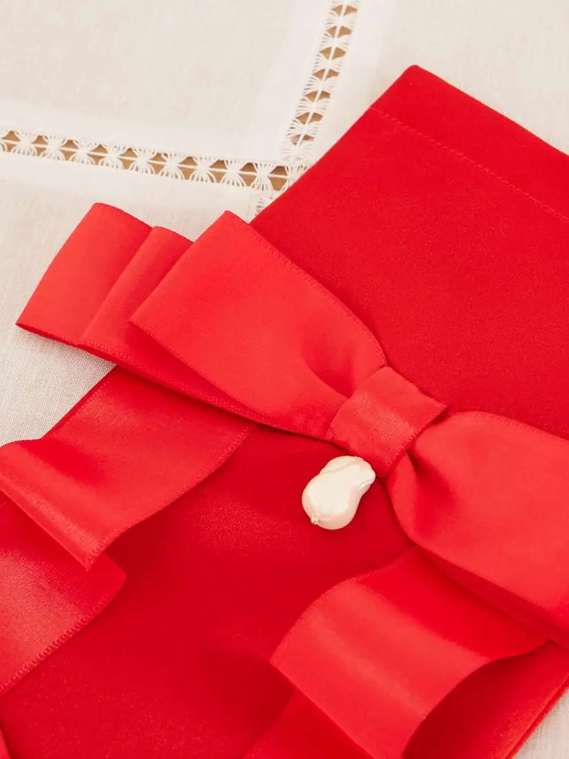 Gohar World Embellished Satin Holiday Stocking | Thumbnail 3