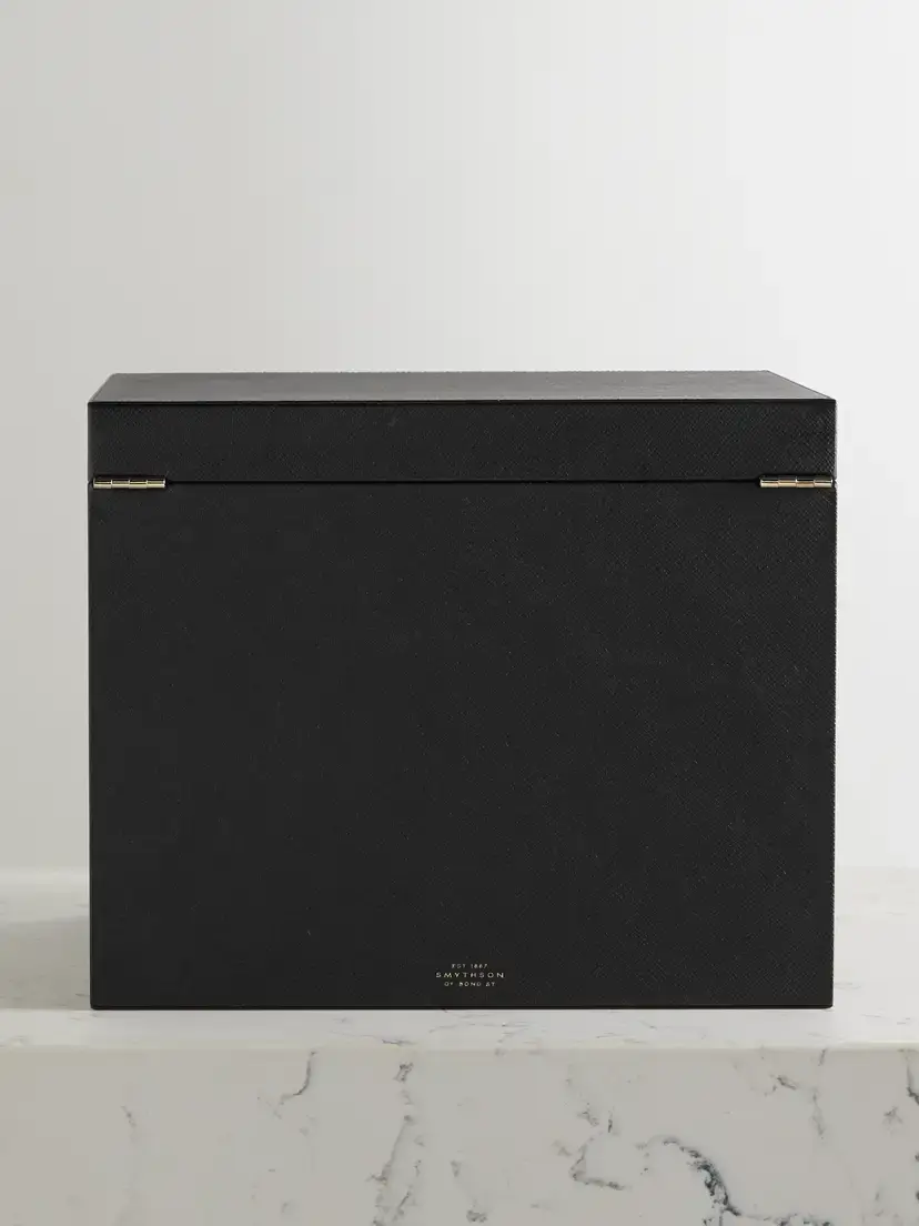 Smythson Deluxe Panama Textured-leather Jewelry Box | Thumbnail 4