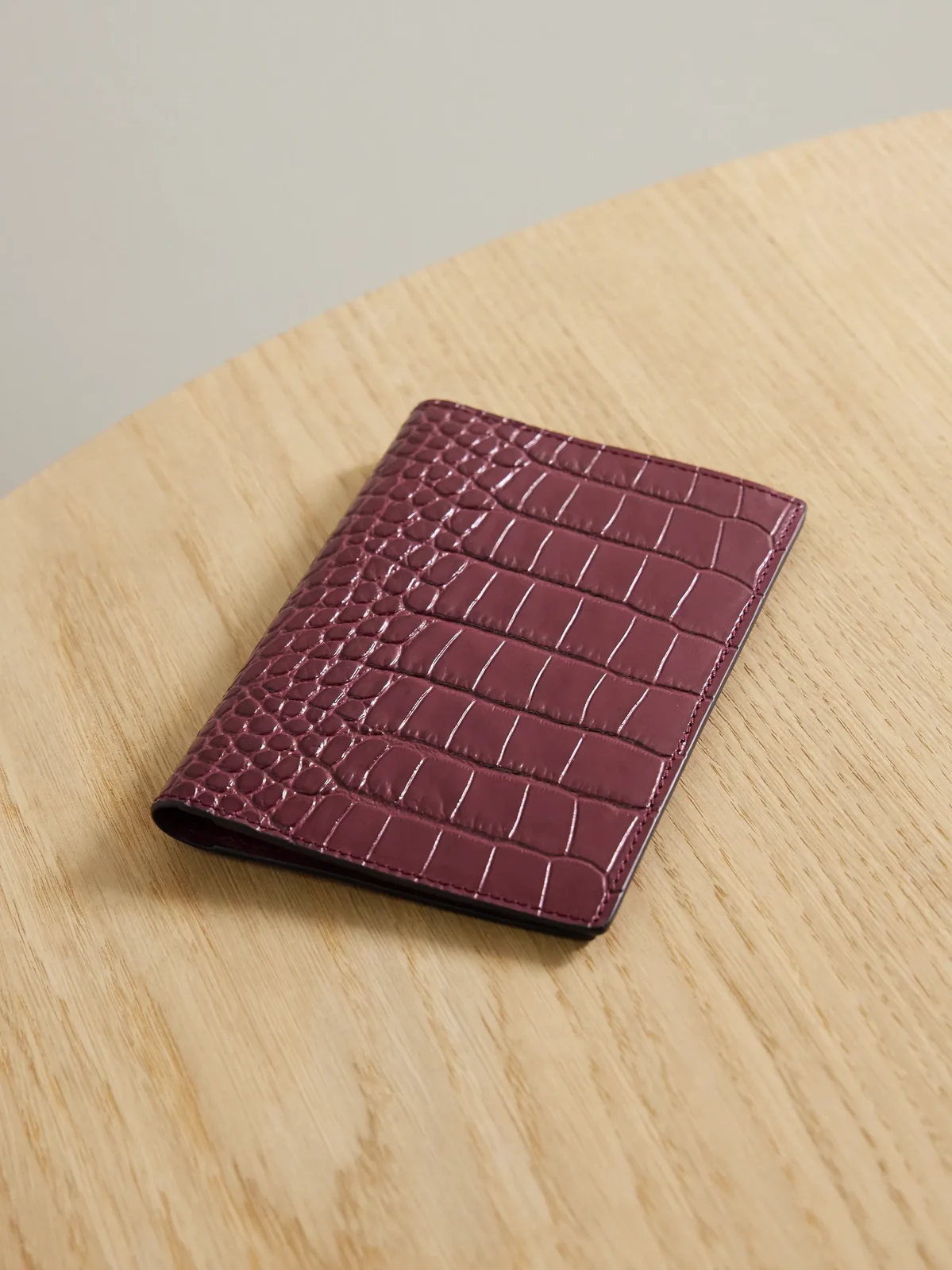 Mara Croc-effect Leather Passport Holder Mara Croc-effect Leather Passport Holder