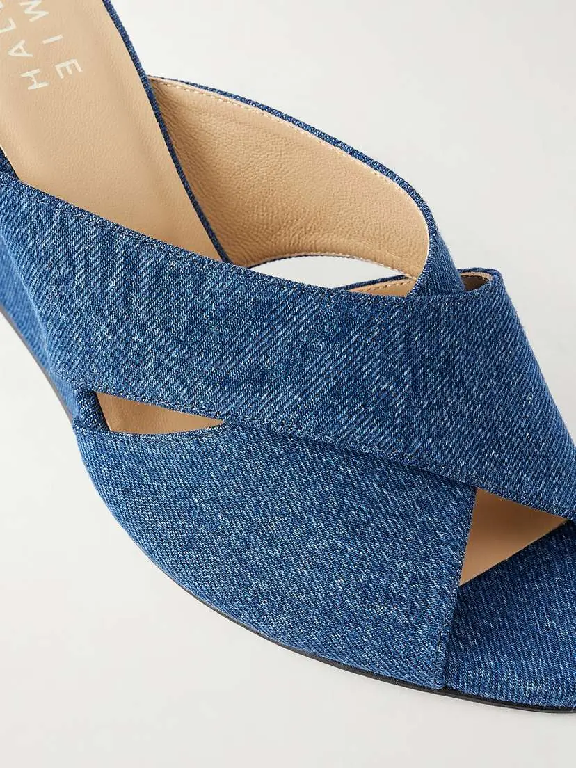 Jamie Haller The Rose Denim Sandals | Thumbnail 5