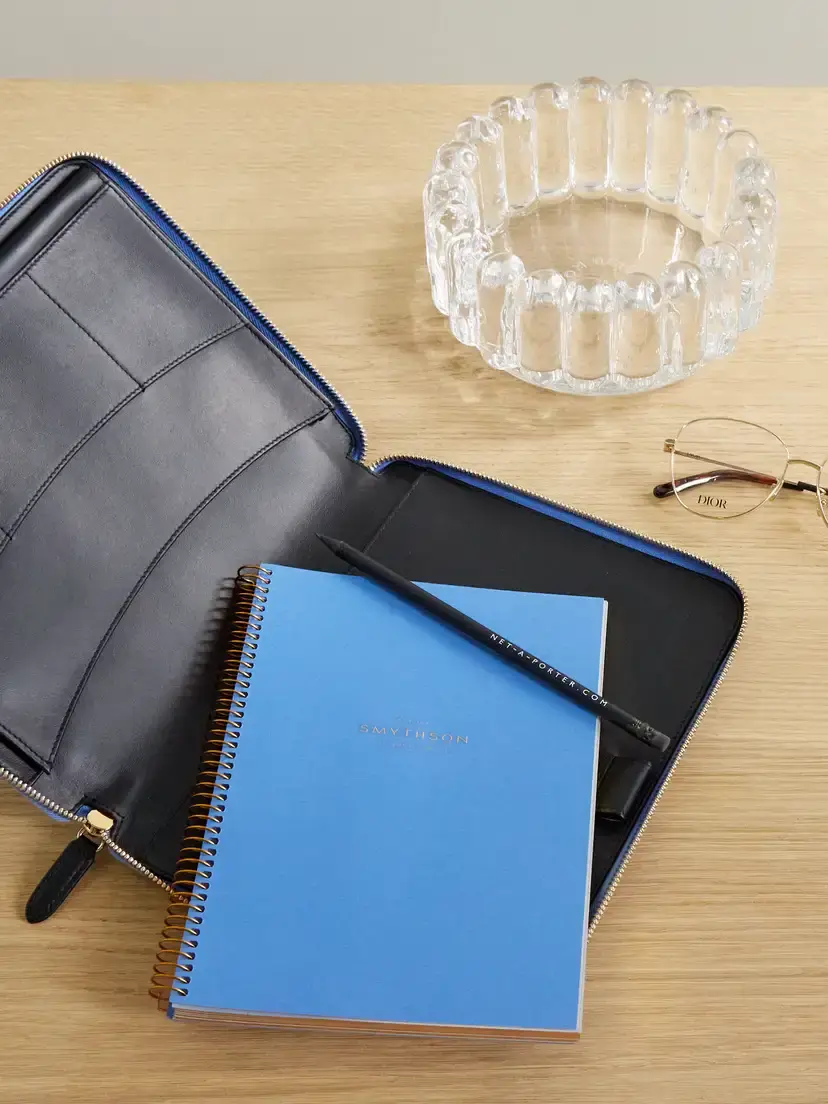 Smythson Panama A5 Textured-leather Folder | Thumbnail 2