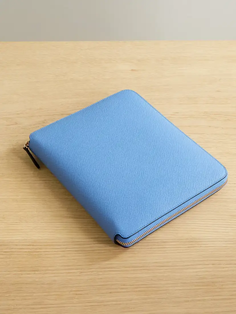 Smythson Panama A5 Textured-leather Folder | Image 1 Smythson Panama A5 Textured-leather Folder | Image 1