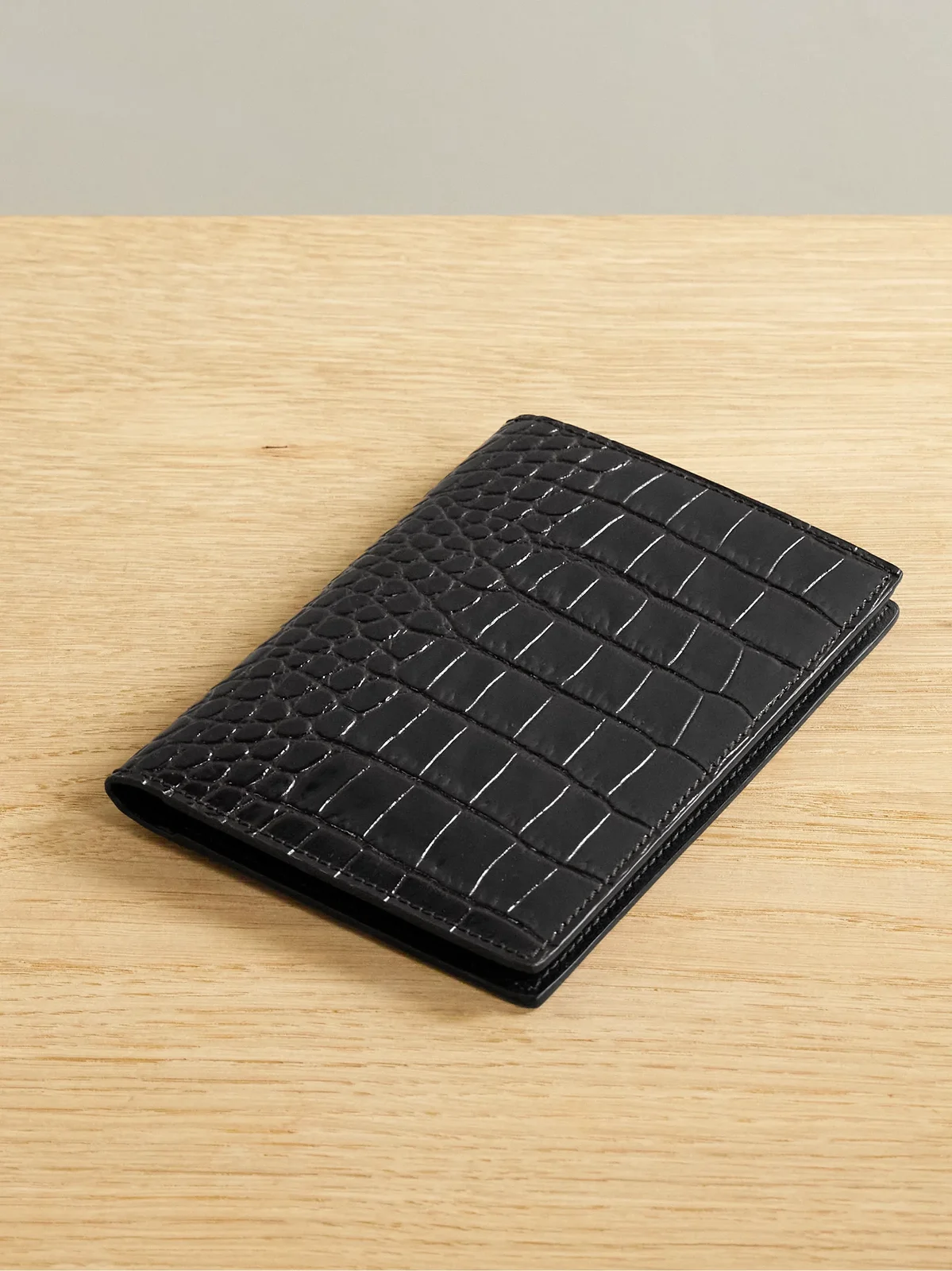 Mara Croc-effect Leather Passport Holder Mara Croc-effect Leather Passport Holder