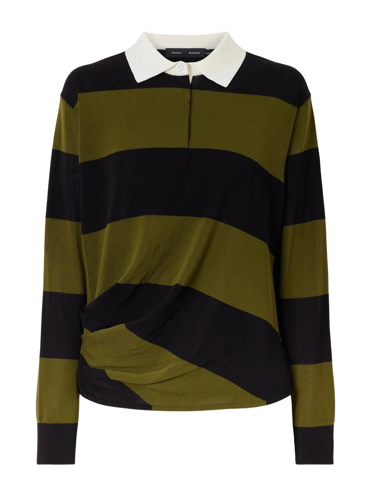 Corinna Striped Cotton-knit Polo Shirt Corinna Striped Cotton-knit Polo Shirt
