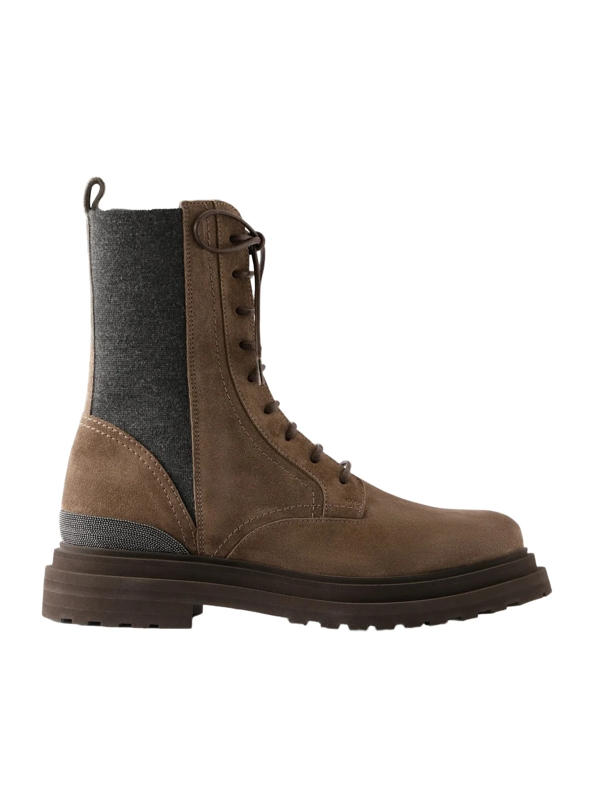 Suede Ankle Combat Boots Suede Ankle Combat Boots