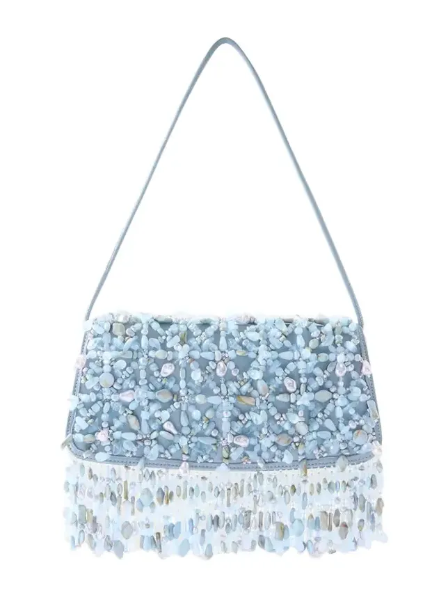 Cult Gaia Idalia Mini Bead-embellished Shoulder Bag