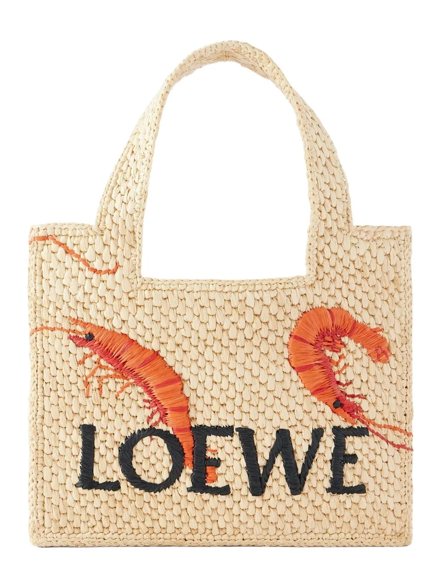 + Paula's Ibiza Embroidered Raffia Tote