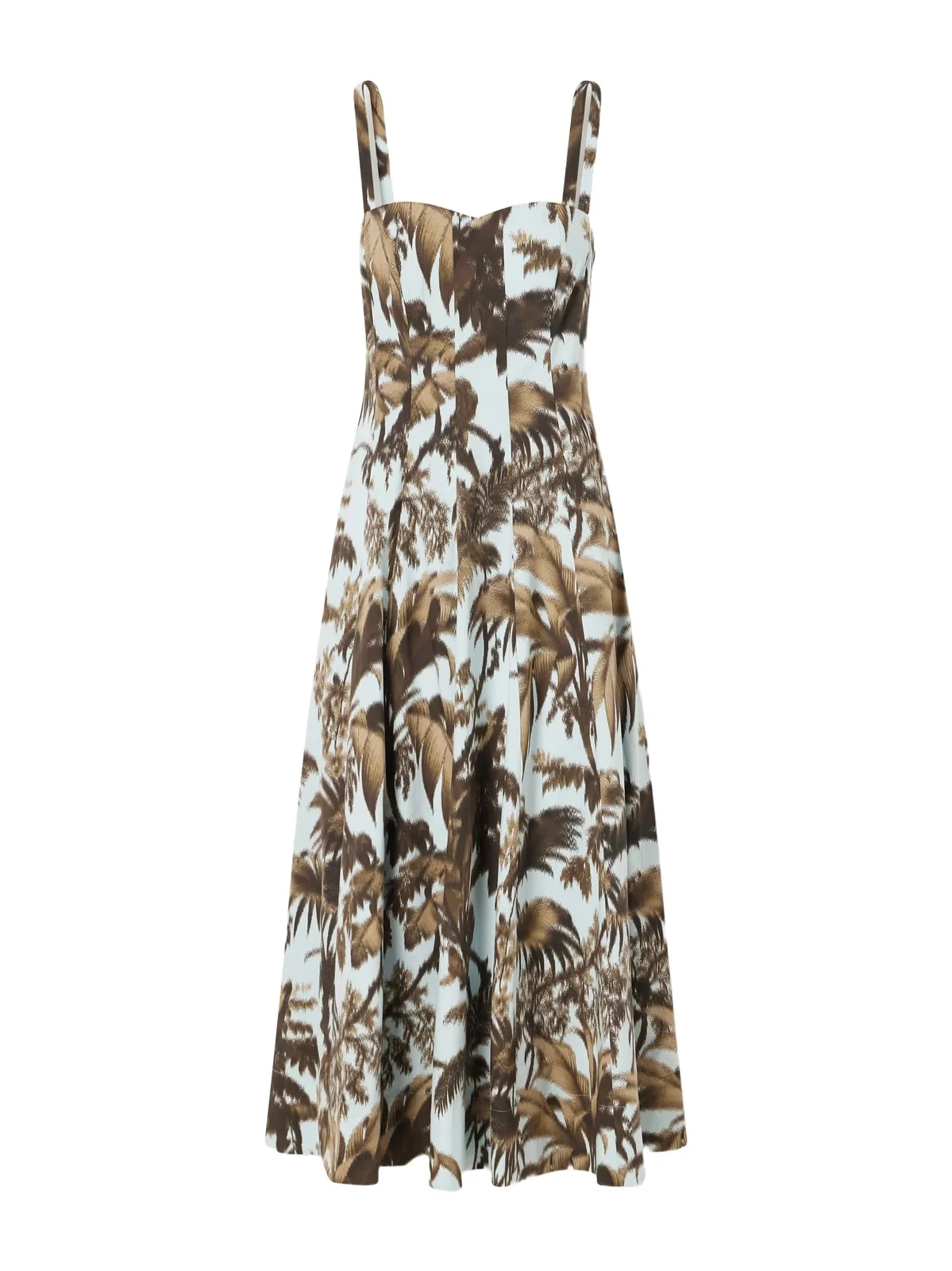 Paneled Printed Cotton-blend Poplin Midi Dress Paneled Printed Cotton-blend Poplin Midi Dress