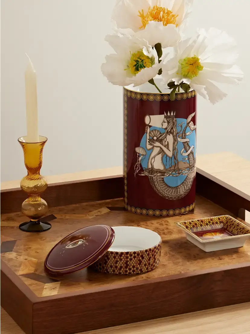La DoubleJ Keepsake Gold-plated Porcelain Trinket Box | Thumbnail 2