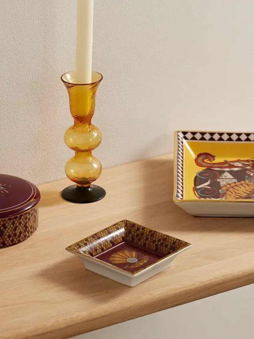 La DoubleJ Gold-plated Porcelain Trinket Tray | Thumbnail 2