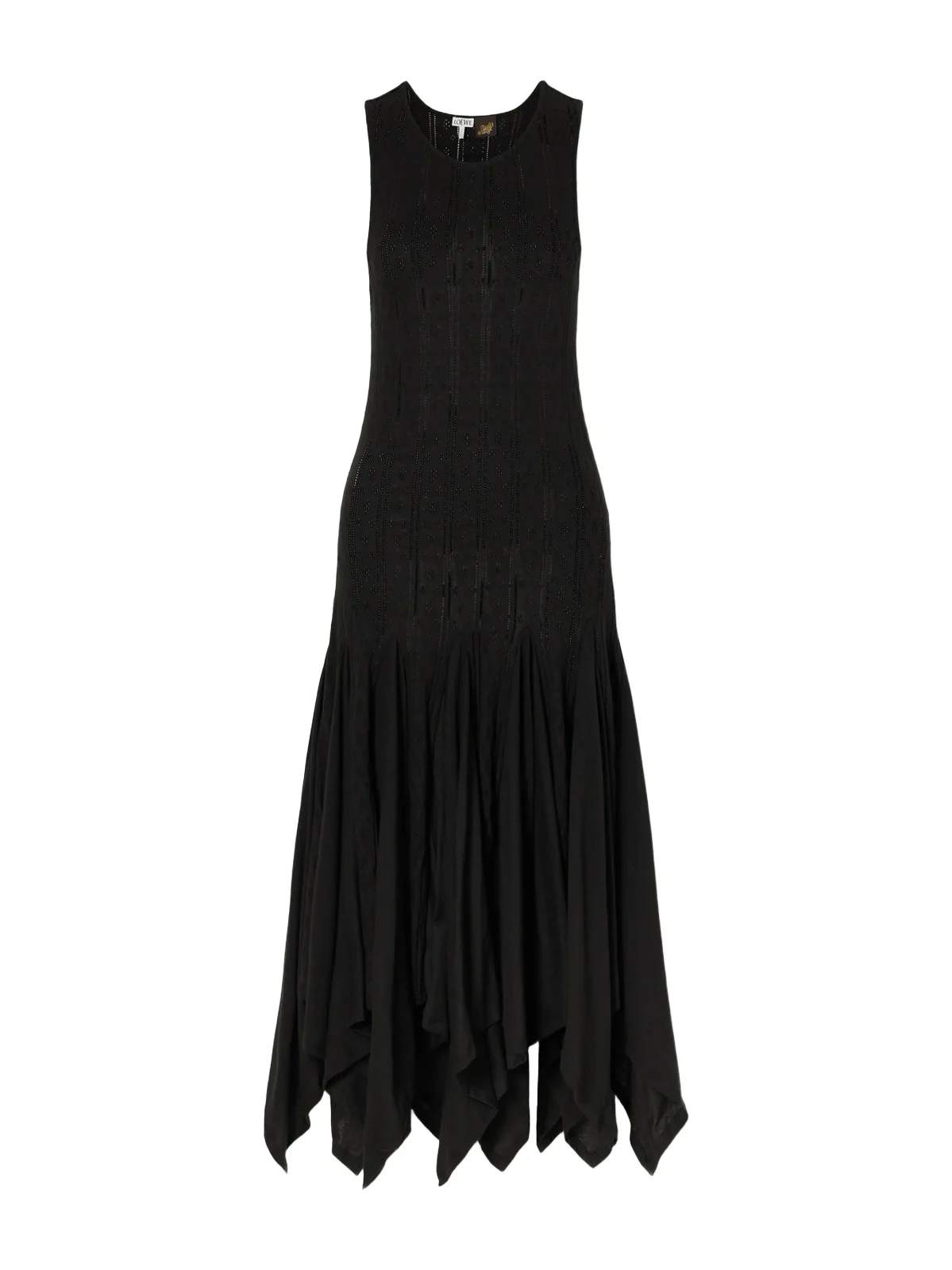 + Paula's Ibiza Pointelle-knit Cotton-jersey Midi Dress + Paula's Ibiza Pointelle-knit Cotton-jersey Midi Dress