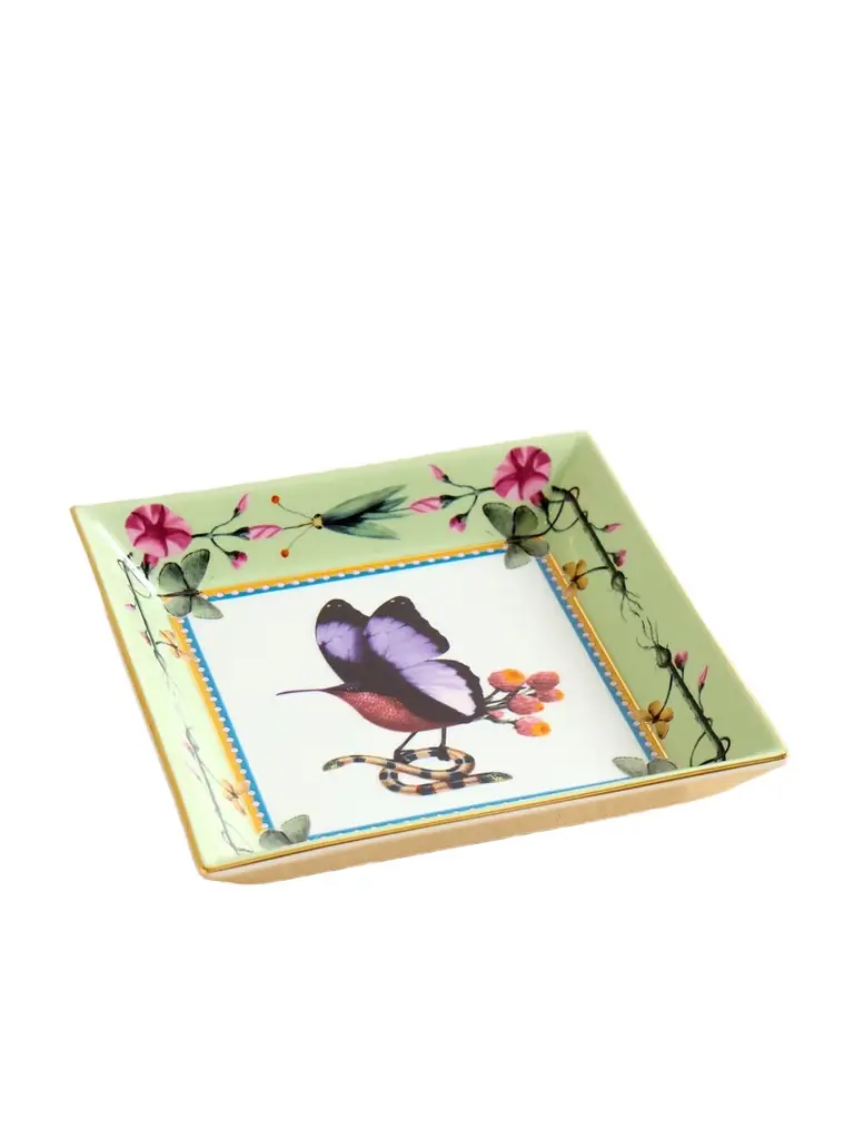 La DoubleJ + Beto Val Gold-plated Porcelain Trinket Tray