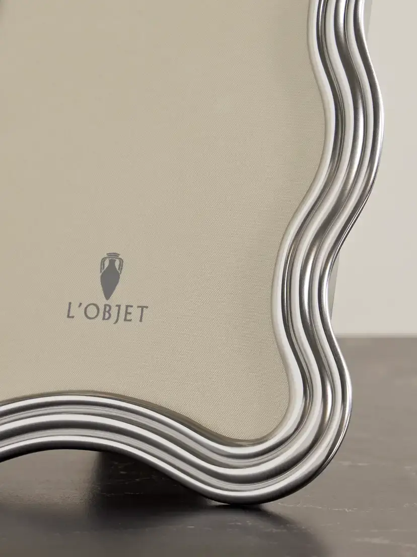 L'Objet Ripple Platinum-plated 4x6 Picture Frame | Thumbnail 3 L'Objet Ripple Platinum-plated 4x6 Picture Frame | Thumbnail 3