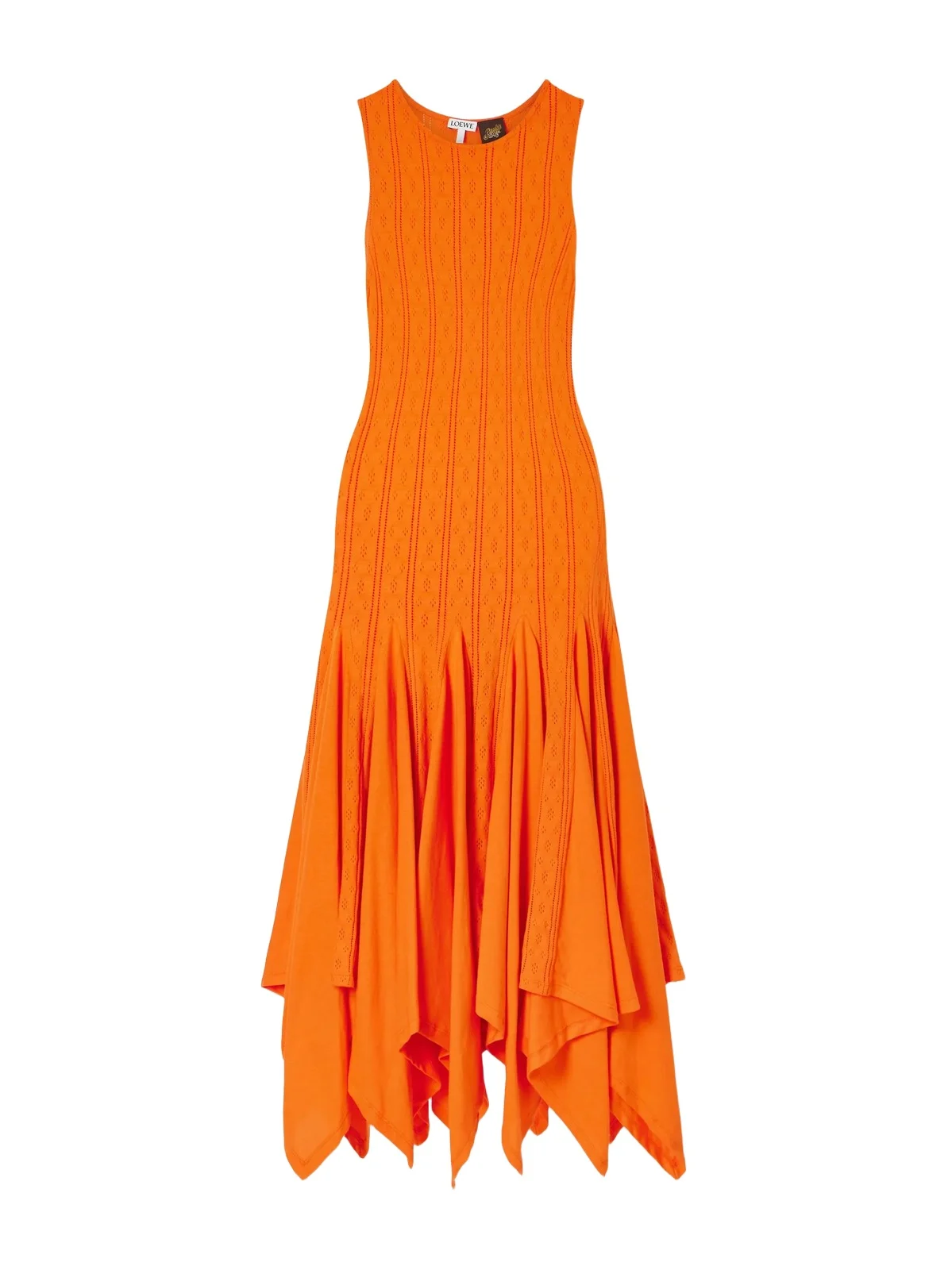 + Paula's Ibiza Pointelle-knit Cotton-jersey Midi Dress + Paula's Ibiza Pointelle-knit Cotton-jersey Midi Dress