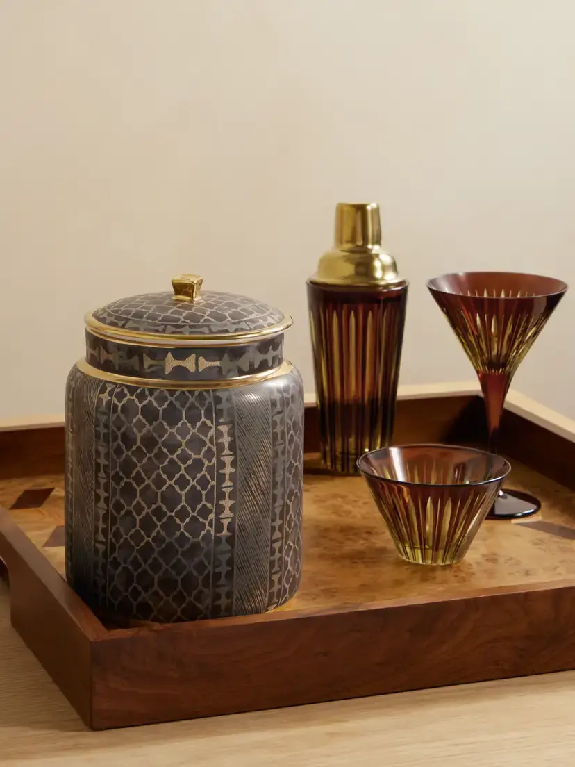 L'Objet Ashanti Large Gold-plated Earthenware Canister | Thumbnail 2 L'Objet Ashanti Large Gold-plated Earthenware Canister | Thumbnail 2
