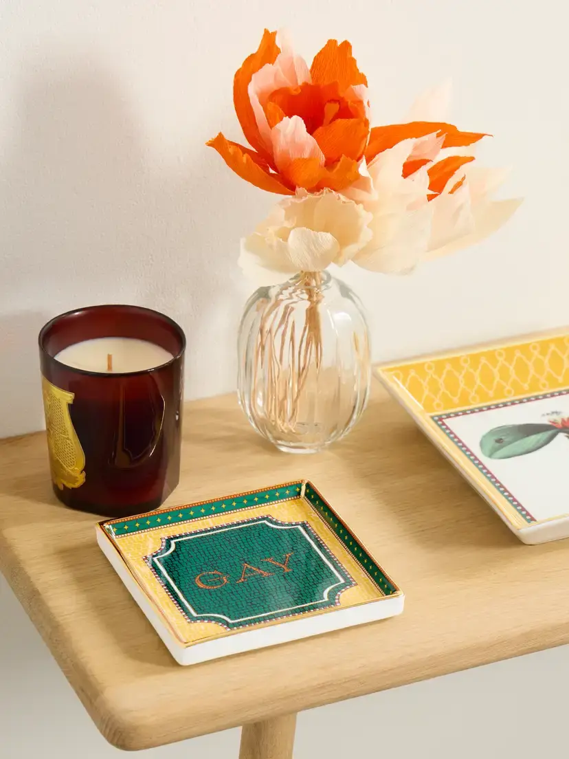La DoubleJ Gold-plated Porcelain Trinket Tray | Thumbnail 2