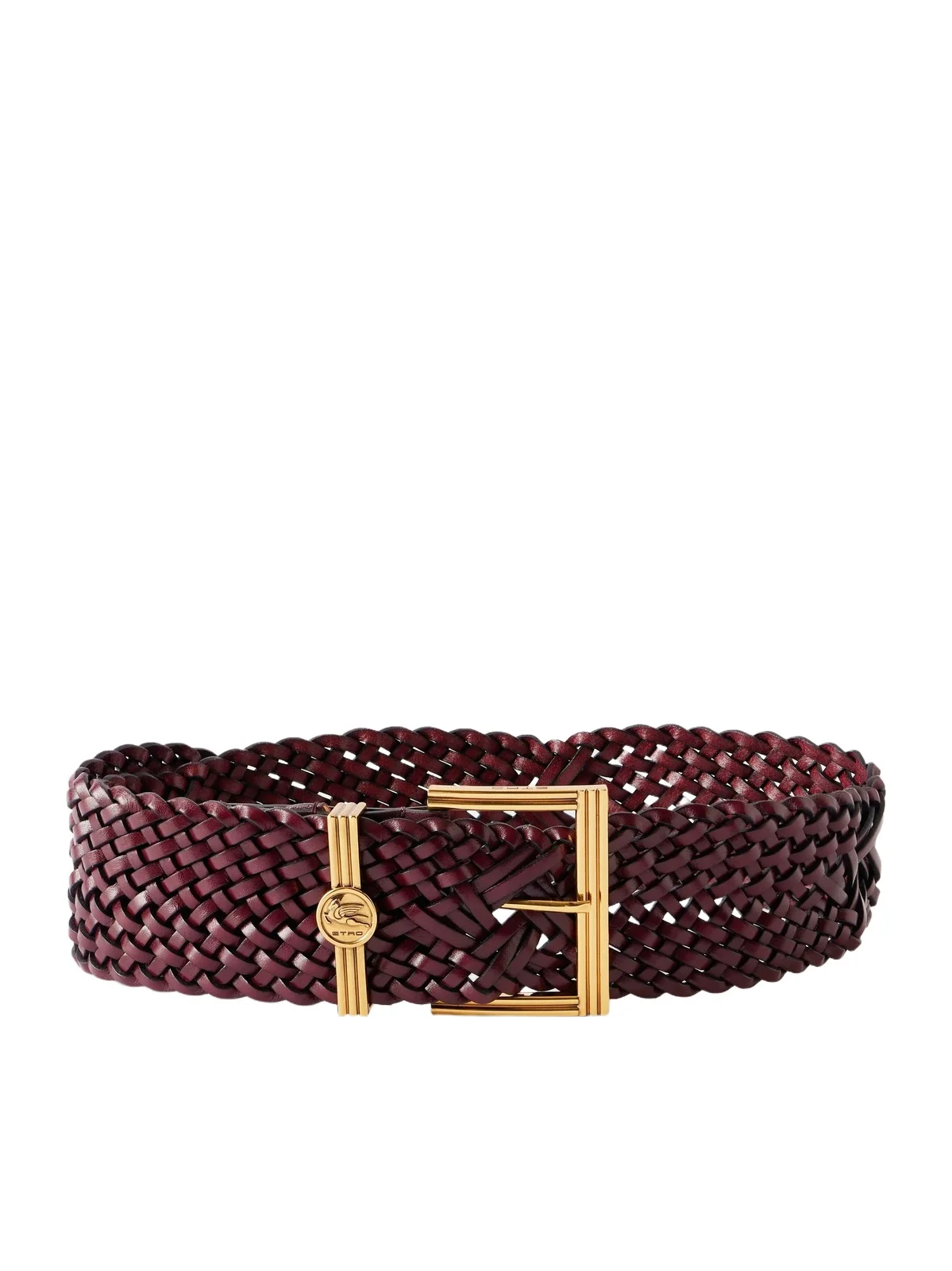 Pegaso Logo-embellished Woven Leather Belt Pegaso Logo-embellished Woven Leather Belt