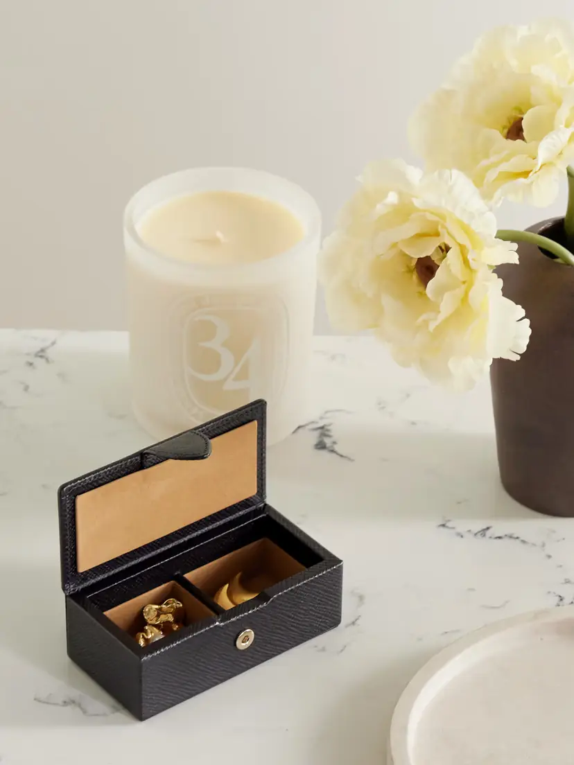 Smythson Panama Mini Textured-leather Jewelry Box | Thumbnail 2 Smythson Panama Mini Textured-leather Jewelry Box | Thumbnail 2
