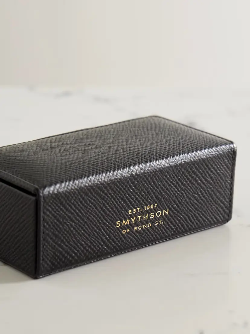 Smythson Panama Mini Textured-leather Jewelry Box | Thumbnail 3 Smythson Panama Mini Textured-leather Jewelry Box | Thumbnail 3