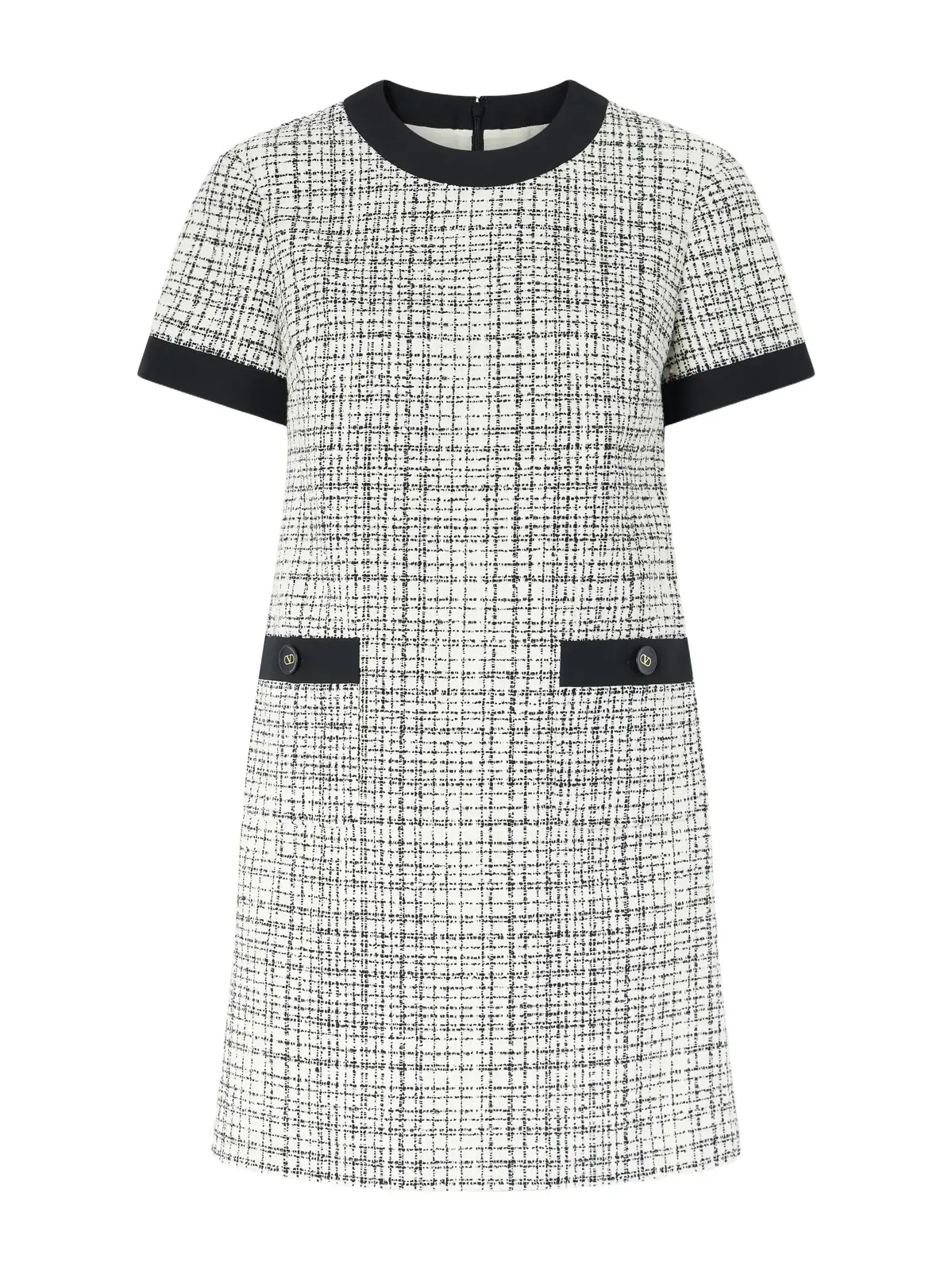 Checked Cotton-blend Tweed Mini Dress Checked Cotton-blend Tweed Mini Dress